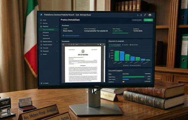 Notarizzazione documentale - verifica crittografica e audit trail su blockchain