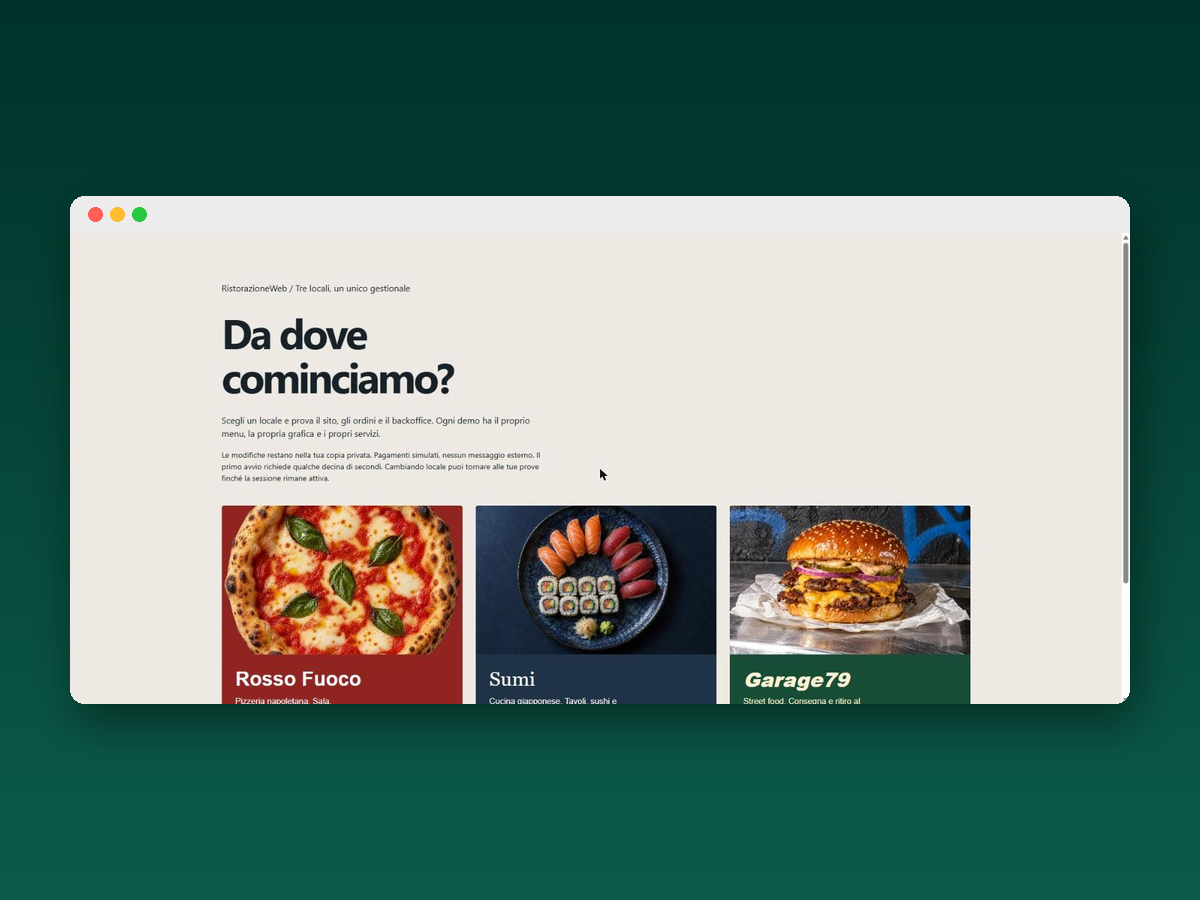 RistorazioneWeb - gestionale per ristoranti con AI integrata