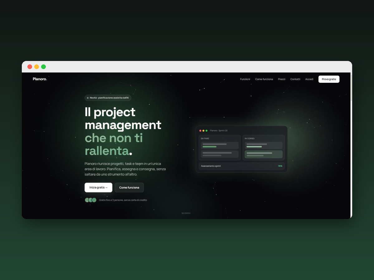 Planoro - project management con pianificazione AI